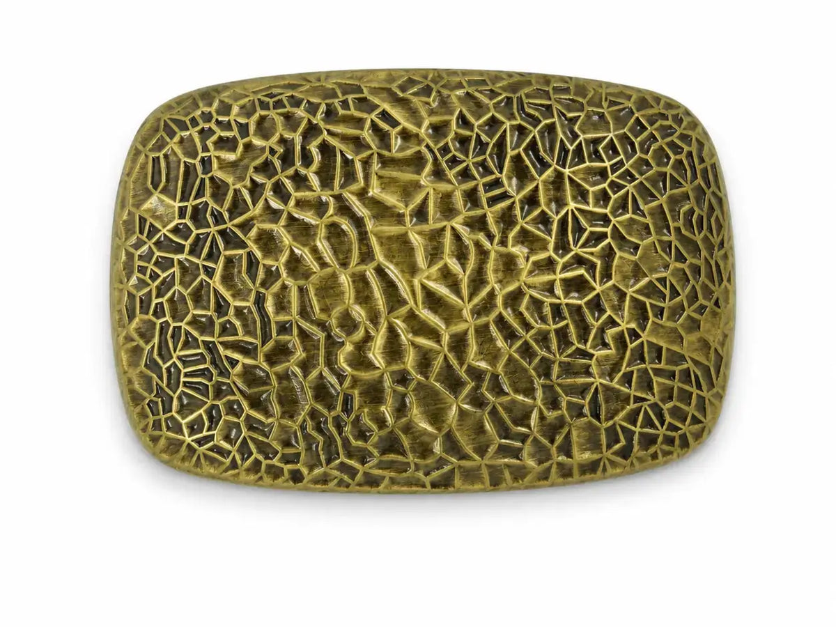Classic and statement textured metal belt buckle