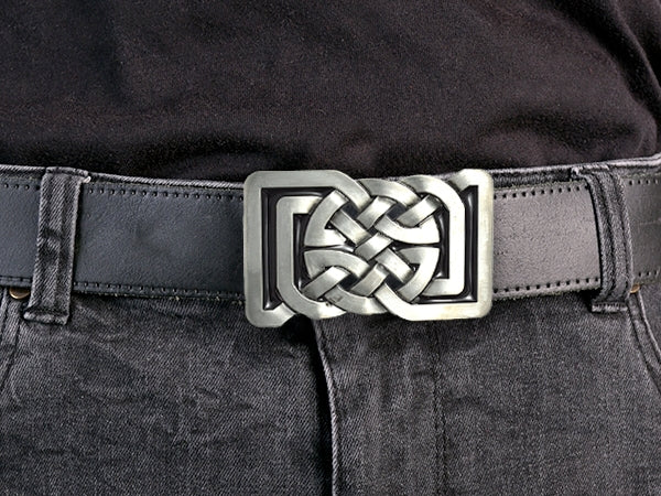 Rectangular Celtic Knot Belt Buckle