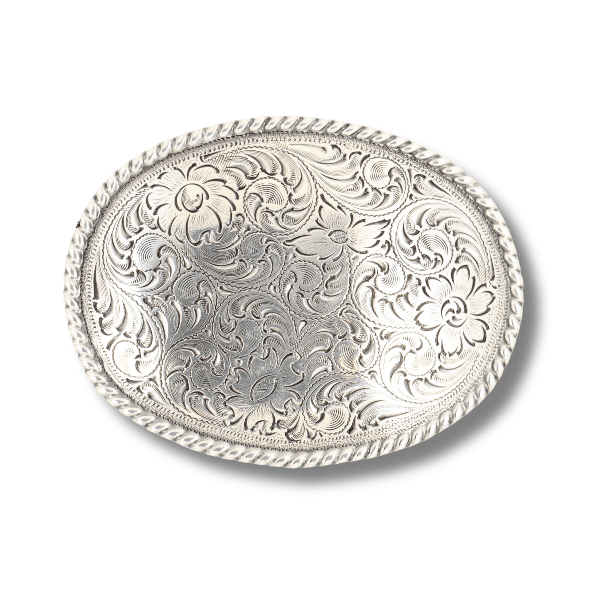 Western Floral style belt buckle