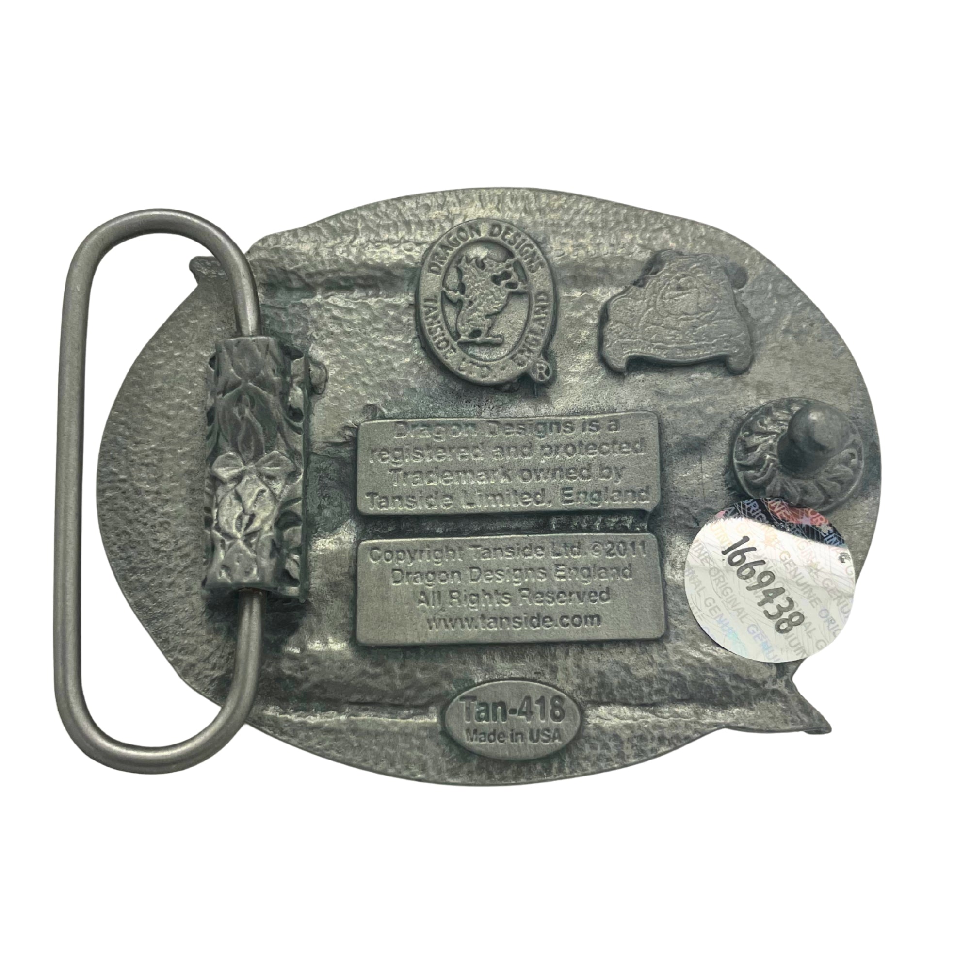 Red Classic Scooter Belt Buckle