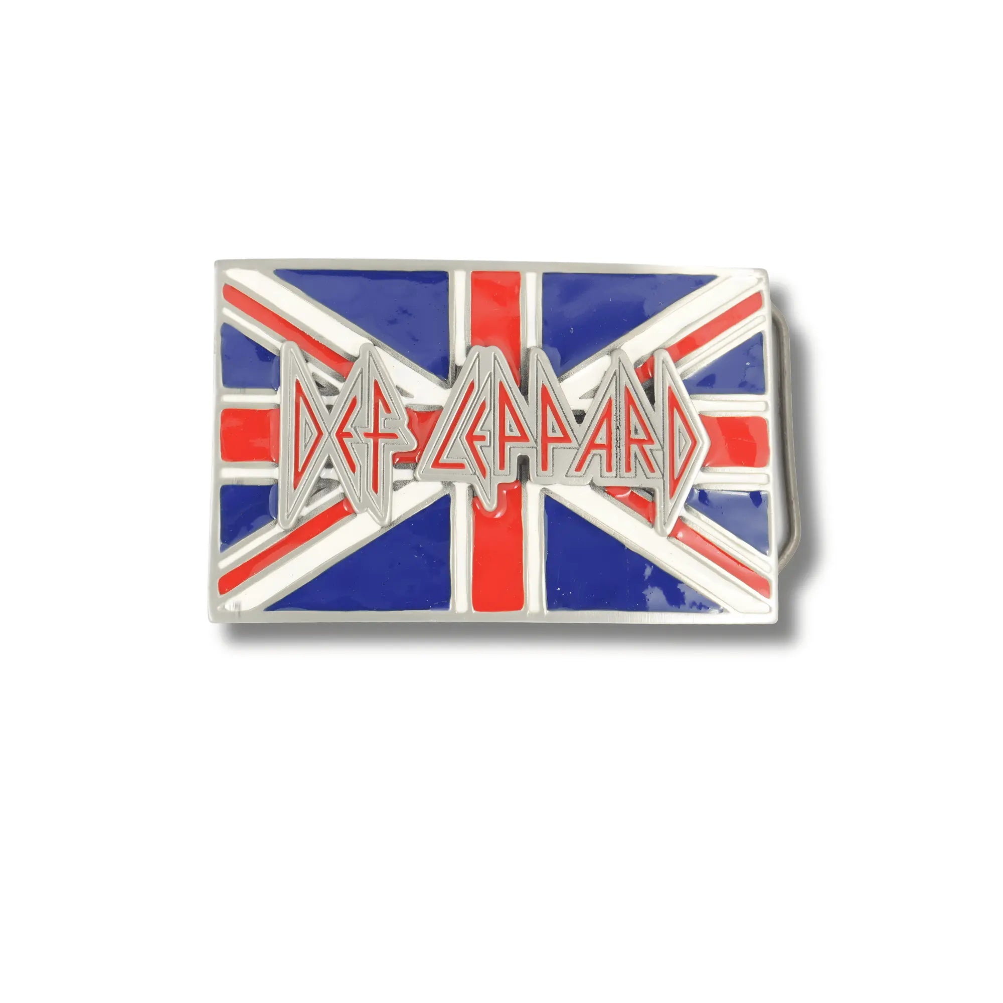 Def Leppard Union Jack Belt Buckle Flash My Buckle