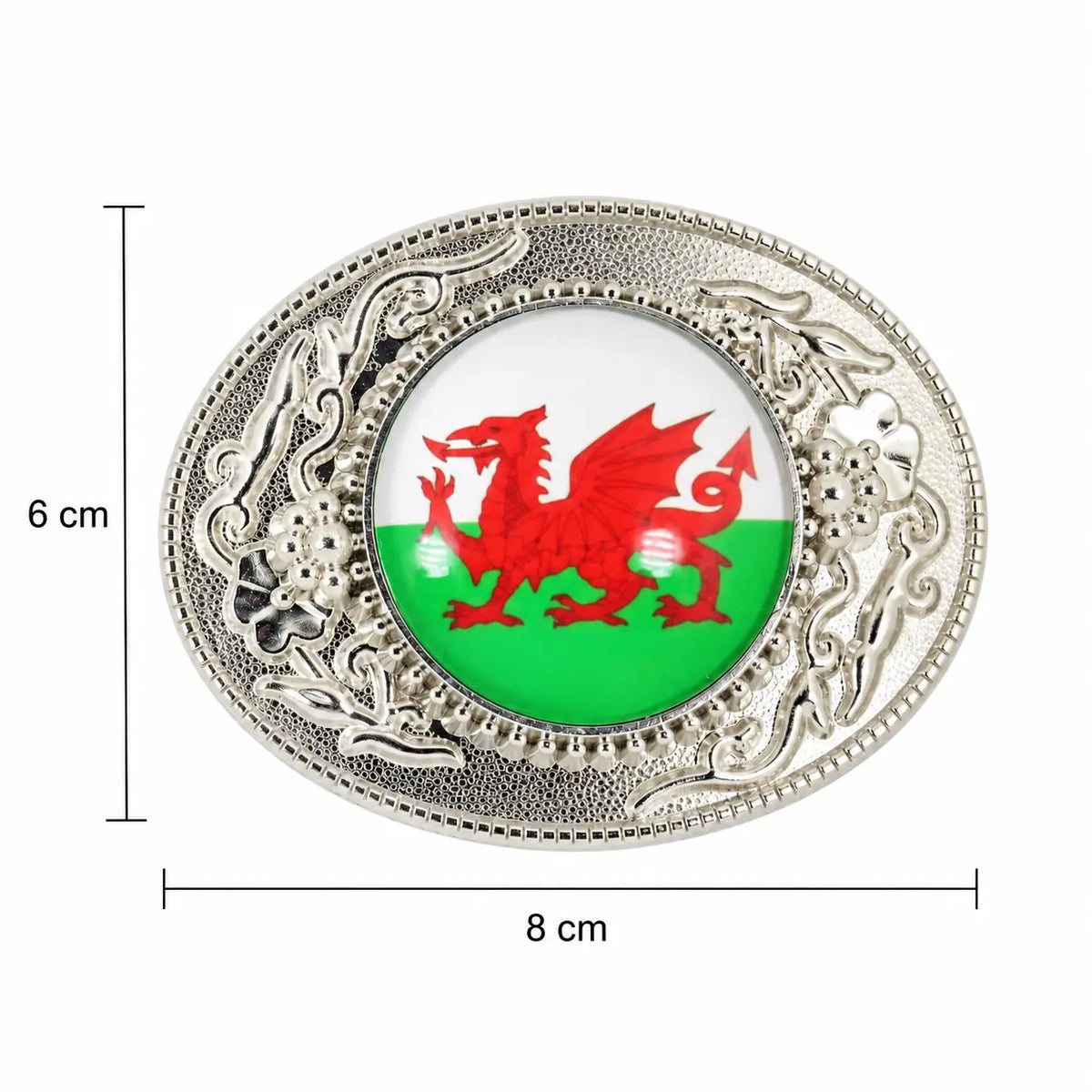 Welsh dragon belt buckle size guide