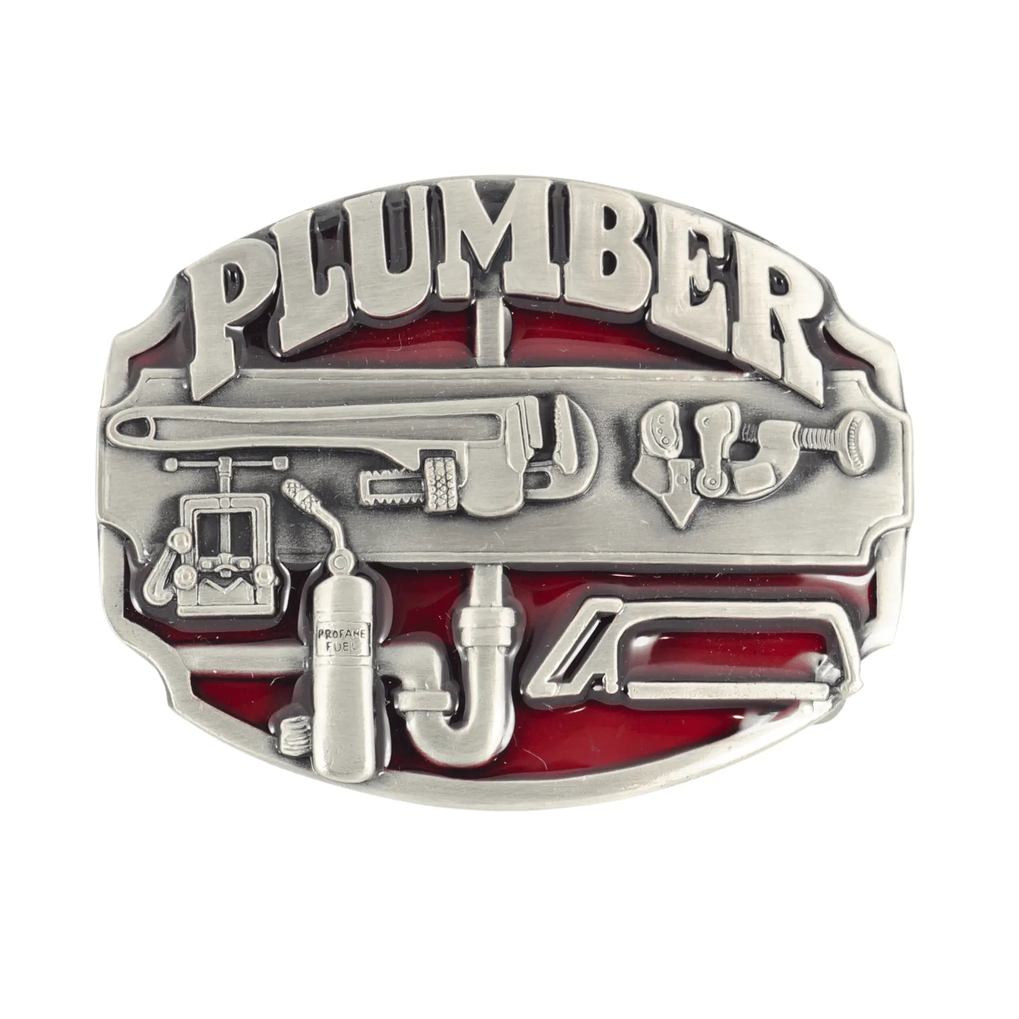 Plumber Belt Buckle Flash My Buckle