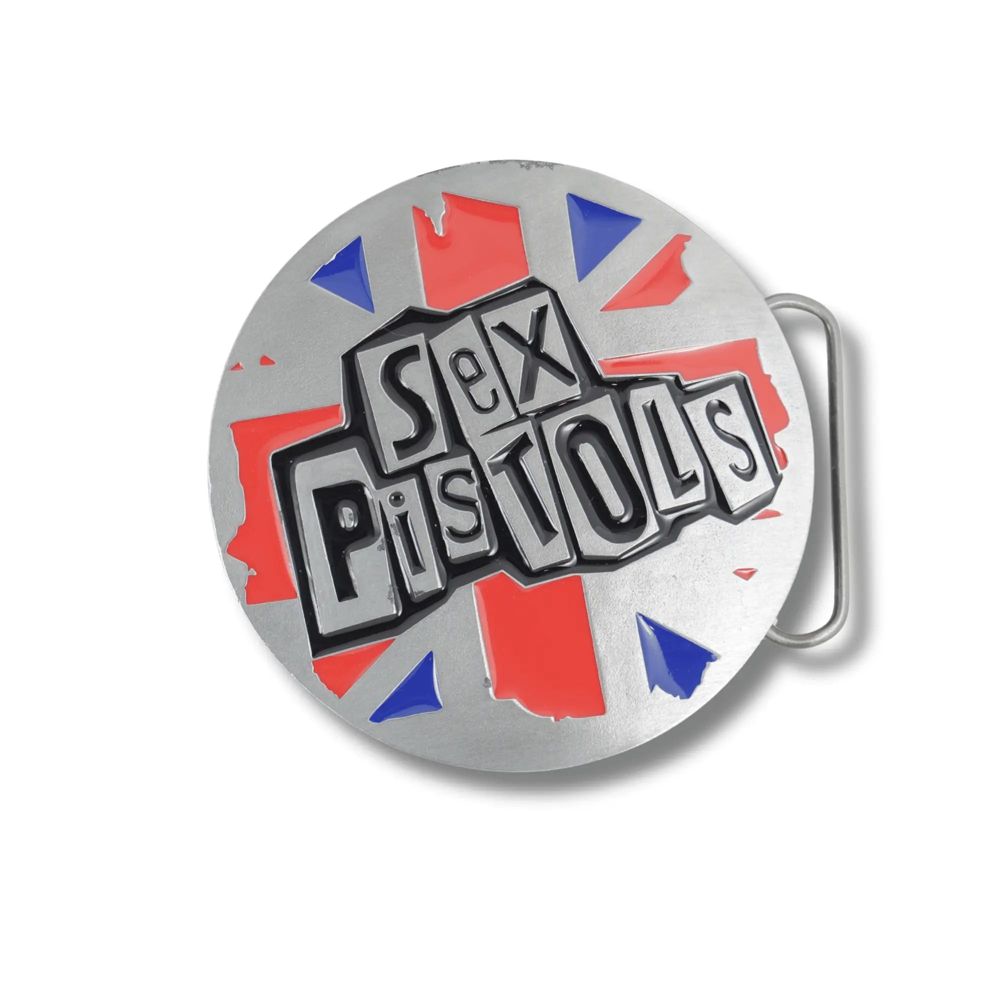 Sex Pistols Union Jack Belt Buckle Flash My Buckle