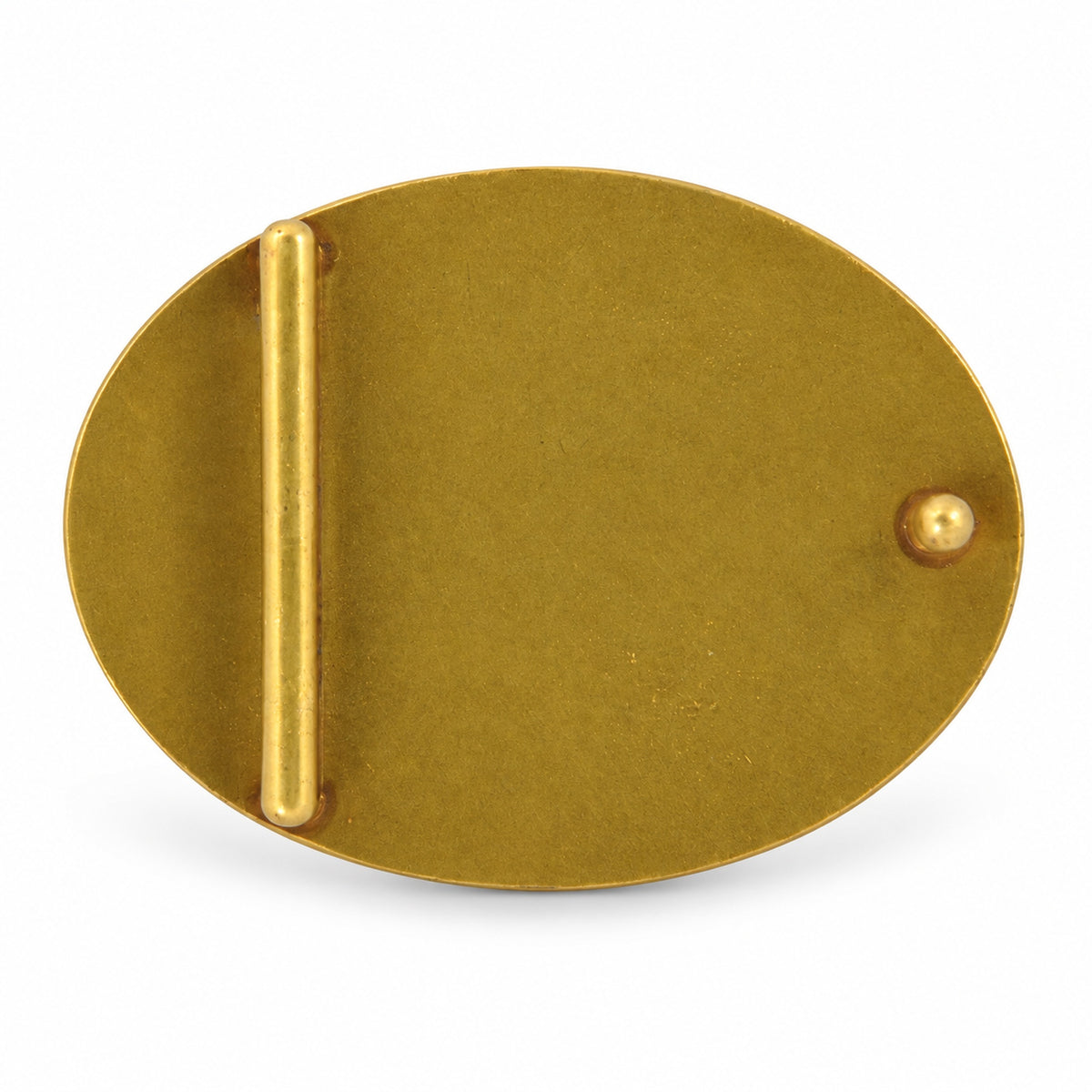 Golden Panda Belt Buckle rear view - 38 mm belt fitting