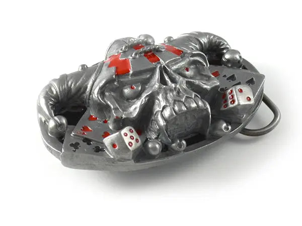 Jester Skull Belt Buckle Flash My Buckle