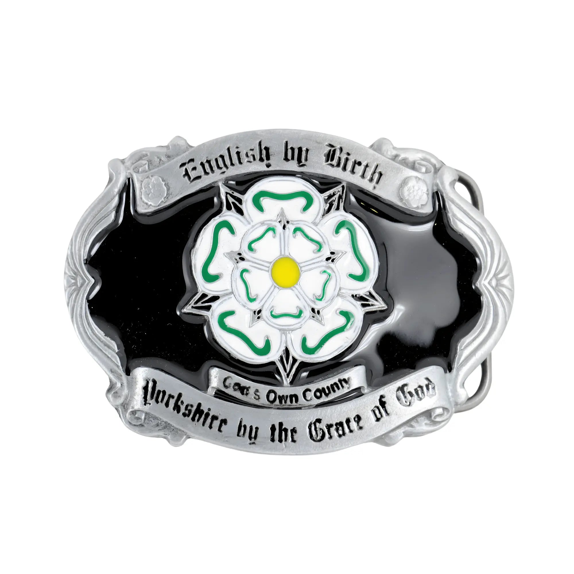 Yorkshire Rose Belt Buckle – “God’s Own Country” Design Flash My Buckle