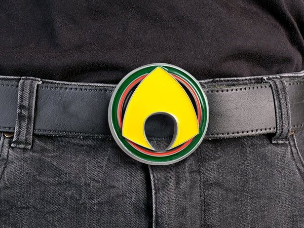 Aquaman Belt Buckle – Gold Trident