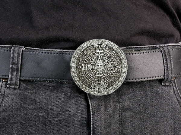 Aztec Calendar Belt Buckle