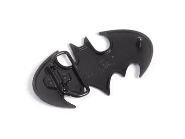 Batman '89 Belt Buckle – Black Enamel Finish – Superhero Emblem – Fits 1.5" Belts – Gift for Comic Fans and Collectors