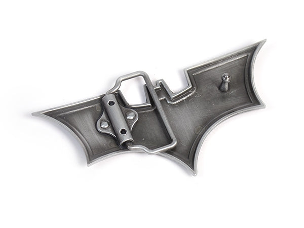 Batman Begins Belt Buckle – Brushed Chrome Edition