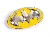Batman Belt Buckle – Yellow & Chrome Shield