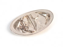 Batman Belt Buckle – Yellow & Chrome Shield