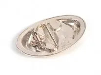 Batman Belt Buckle – Yellow & Chrome Shield