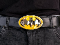 Batman Belt Buckle – Yellow & Chrome Shield