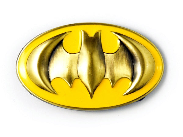Batman Belt Buckle – Yellow & Gold Shield