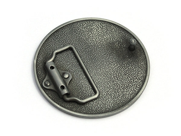 Biohazard Belt Buckle – Black & Silver Symbol