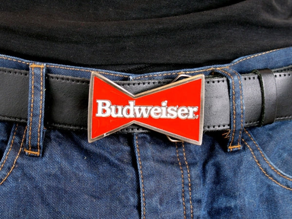 Budweiser Belt Buckle – Bowtie Logo Design