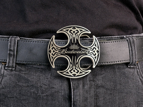 Budweiser Belt Buckle – Cross Logo Design