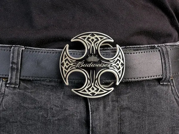 Budweiser Belt Buckle – Cross Logo Design