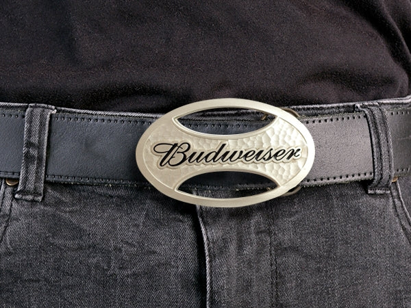 Budweiser Belt Buckle – Oval Logo Style