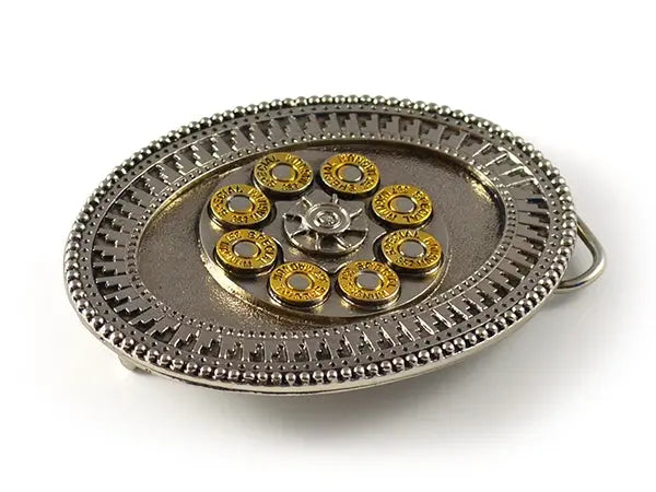 Bullet Chamber Belt Buckle – Revolver Style