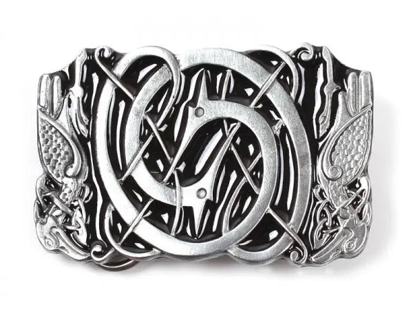 Celtic Belt Buckle – Twin Birds Design