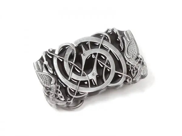 Celtic Belt Buckle – Twin Birds Design