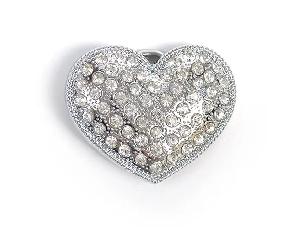 Diamonte Heart Belt Buckle