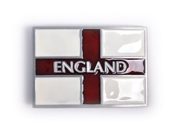 England Text Flag Belt Buckle