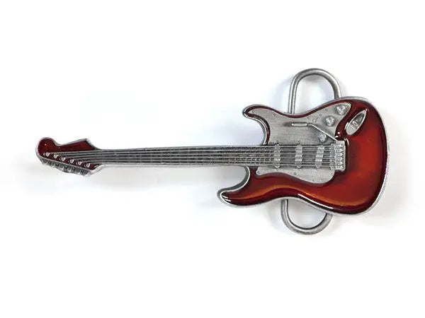 Guitar - Red Belt Buckle