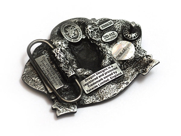 Scotland the Brave Thistle & Flags Belt Buckle