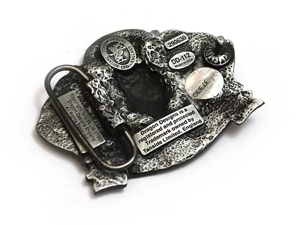 Scotland the Brave Thistle & Flags Belt Buckle