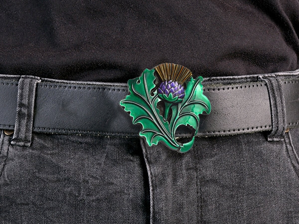 Scottish Thistle Belt Buckle