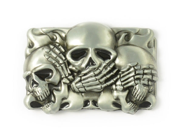 See No Evil Hear No Evil Speak No Evil Belt Buckle
