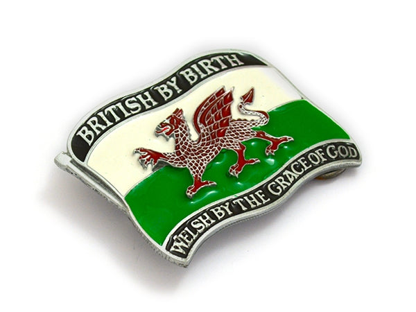 Welsh by the Grace of God Belt Buckle