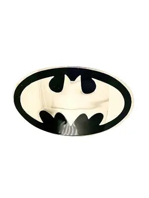 Batman logo on a white background