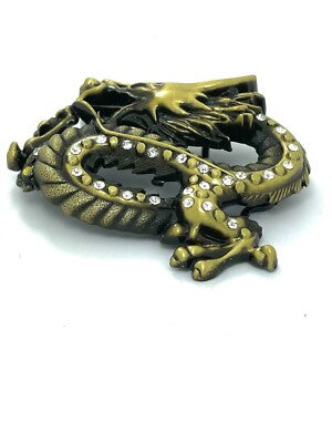 Chinese Gold  Dragon Belt Buckle