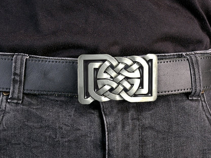 Rectangular Celtic Knot Belt Buckle