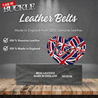 Leather Belts For Buckles Made In UK for Flash My Buckle