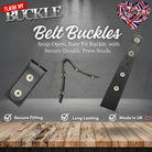 How to fit a snap-fit leather belt to buckles