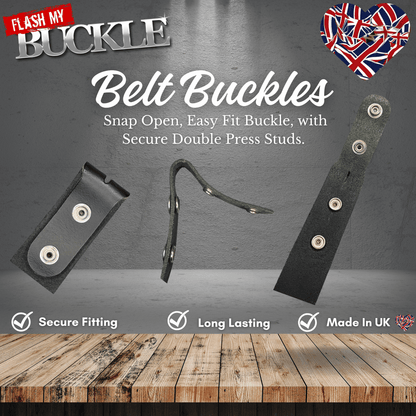 1 1/2" - 38mm - Genuine Leather Snap-Fit Belt - Made for Interchangeable Belt Buckles