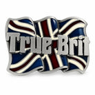 True Brit Union Jack belt buckle with raised British flag design