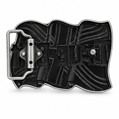 True Brit Union Jack belt buckle size guide