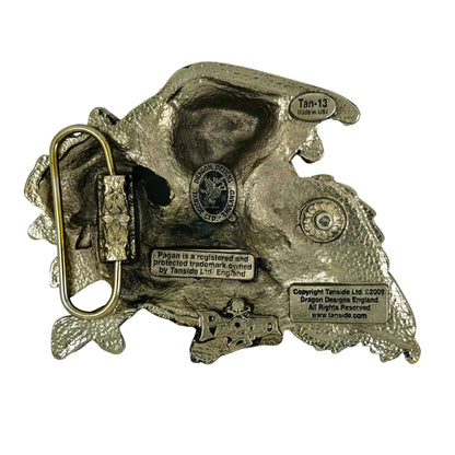 Large Celtic & Gold Dragon Belt Buckle