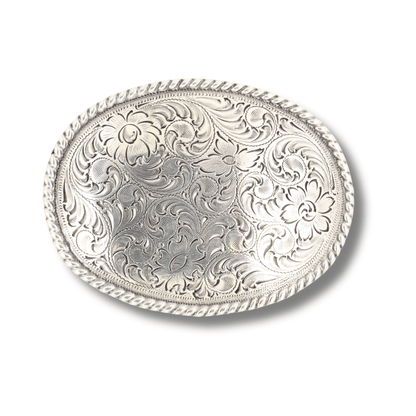 Western Floral style belt buckle