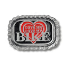 Love My Bike Belt Buckle Flash My Buckle