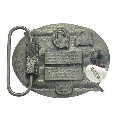 Red Classic Scooter Belt Buckle