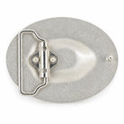 Rear of Welsh dragon belt buckle showing belt loop and fastening stud