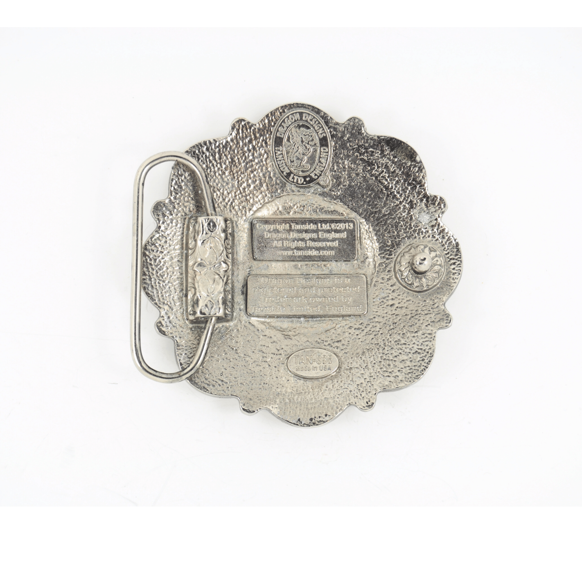 Celtic Flower Style - Gold & Silver Plated Bet Buckle